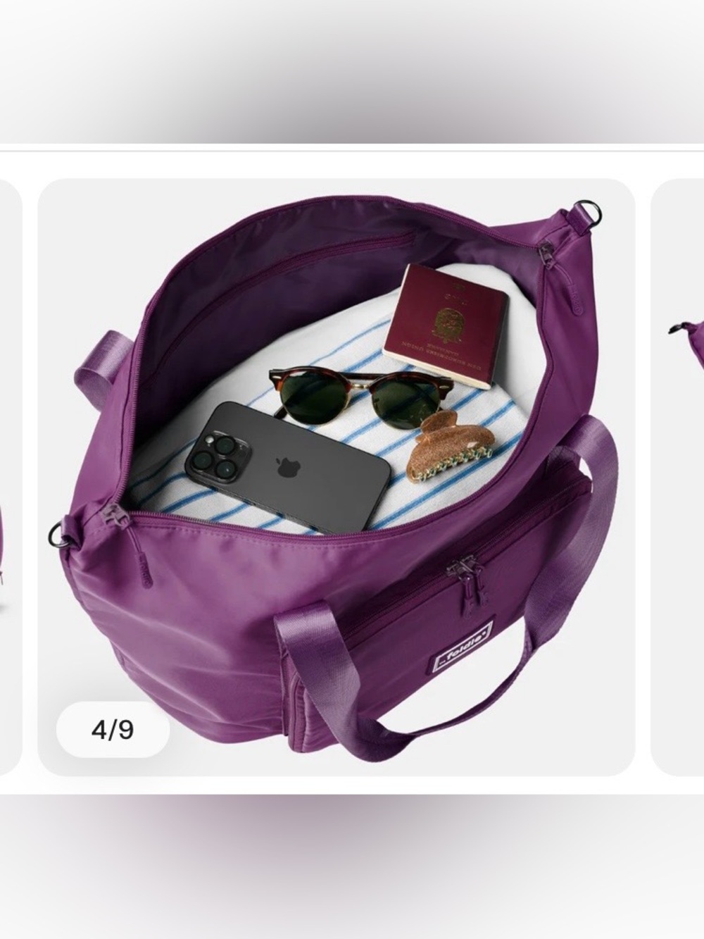 The Foldie Purple Travel Bag New - Picture 2 of 7